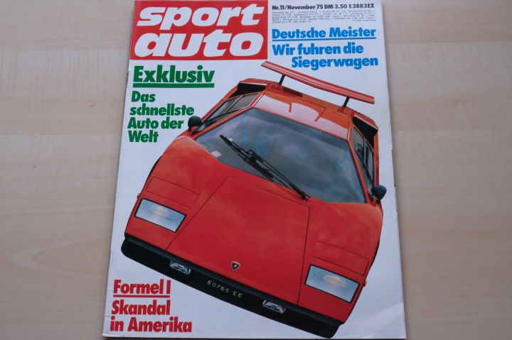 Deckblatt Sport Auto (11/1975)